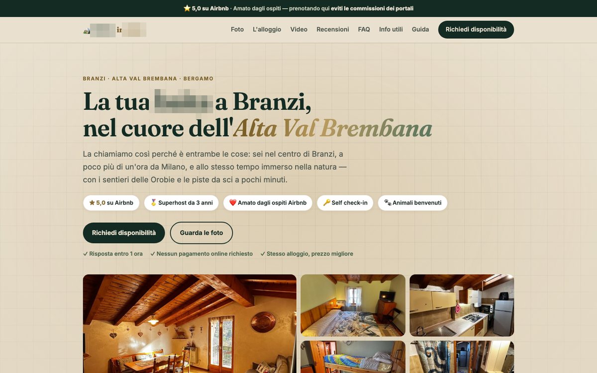 Sito di prenotazione diretta